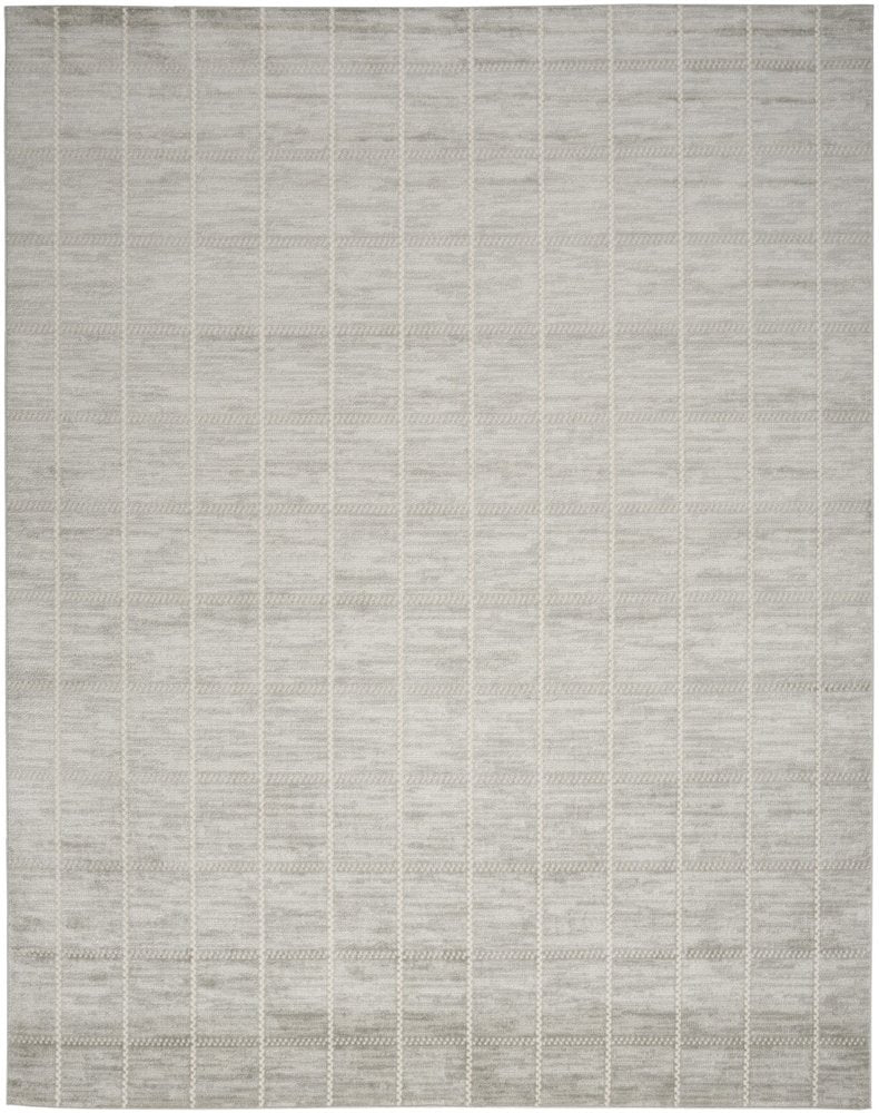 9' X 12' Gray Geometric Area Rug