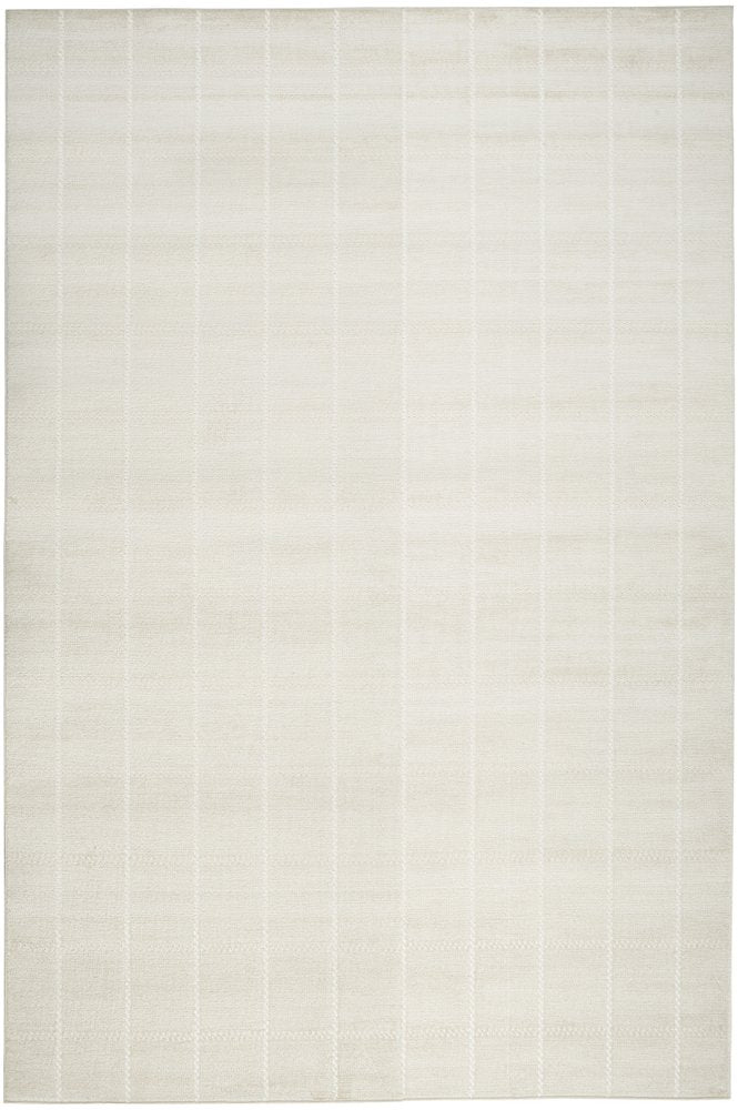 5' X 7' Cream Geometric Area Rug