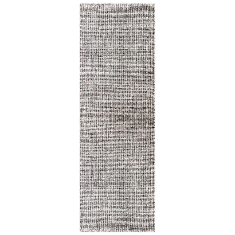 10' X 14' Brown Wool Checkered Hand Tufted Area Rug
