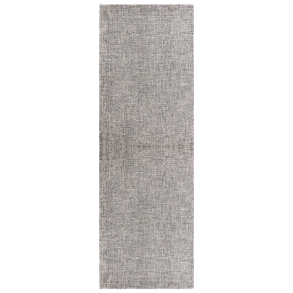 10' X 14' Brown Wool Checkered Hand Tufted Area Rug