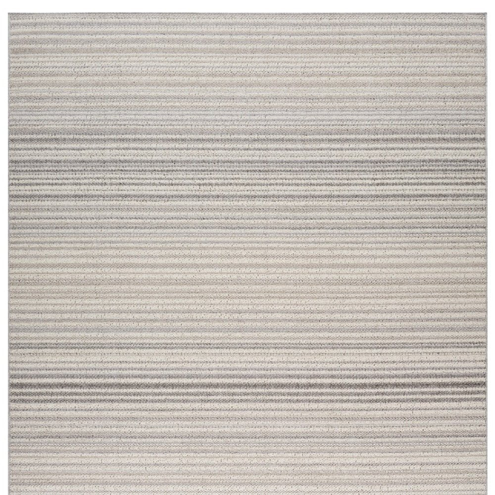 4' X 6' Gray and Ivory Abstract Area Rug