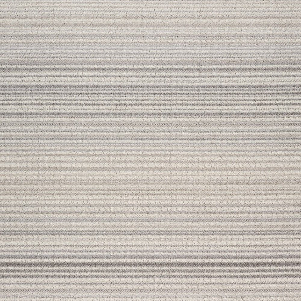 8' X 11' Gray and Ivory Abstract Area Rug