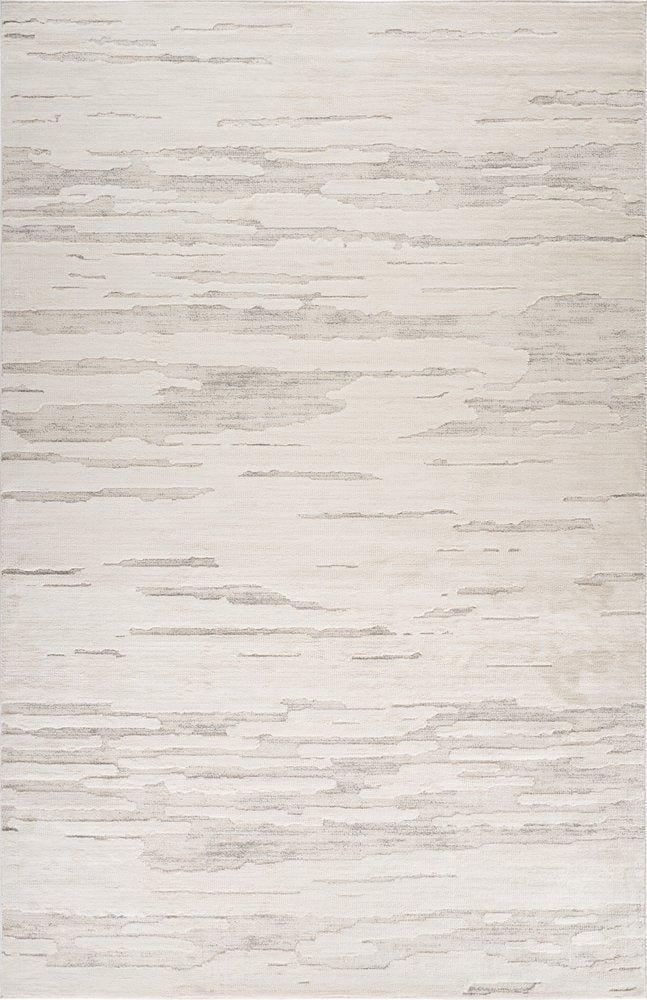 5' X 8' Gray and Beige Abstract Distressed Area Rug