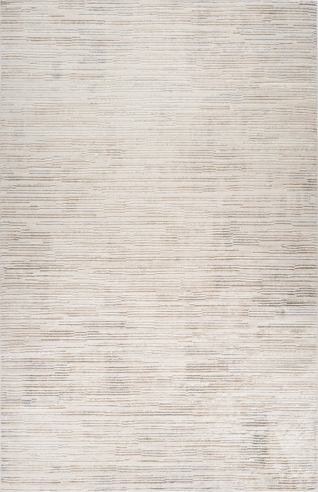 4' X 6' Cream and Beige Abstract Area Rug