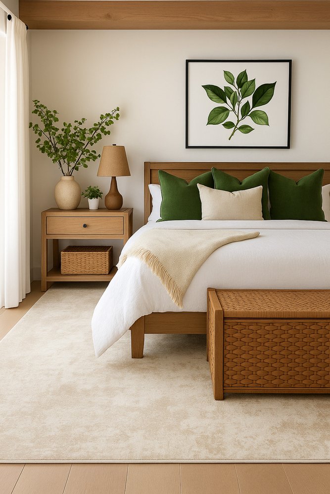 5' X 8' Cream and Beige Abstract Distressed Area Rug