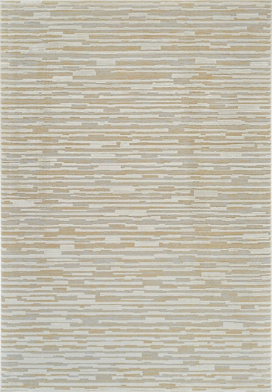 8' X 11' Beige and Brown Abstract Distressed Area Rug