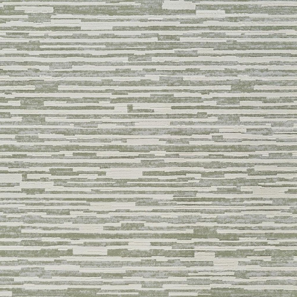 5' X 8' Beige and Green Abstract Distressed Area Rug