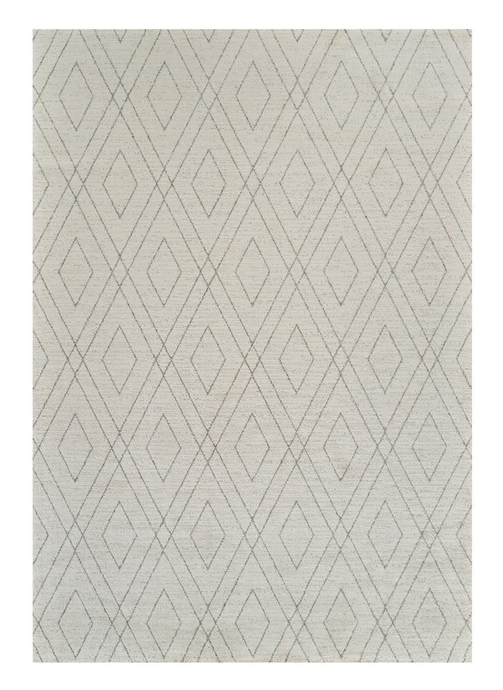 4' X 6' Beige and Gray Abstract Non Skid Area Rug