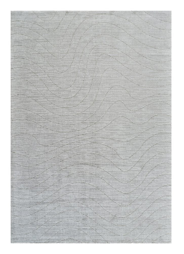4' X 6' Gray Abstract Non Skid Area Rug