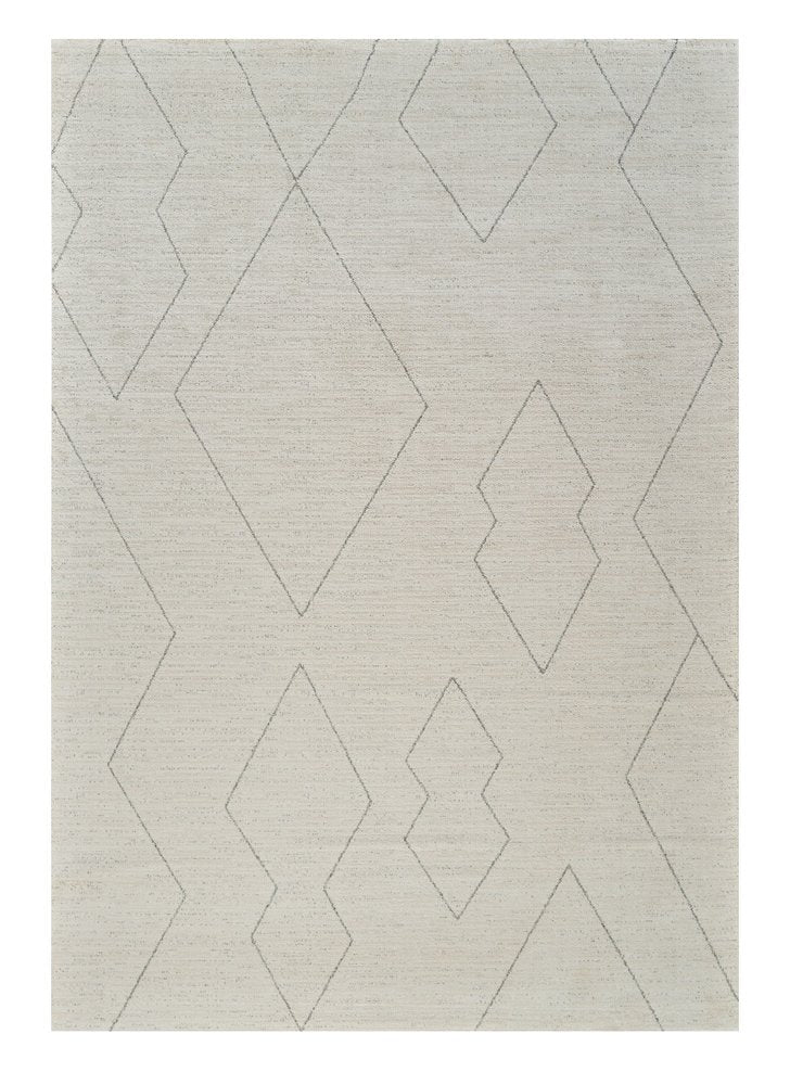 4' X 6' Cream and Beige Abstract Distressed Area Rug