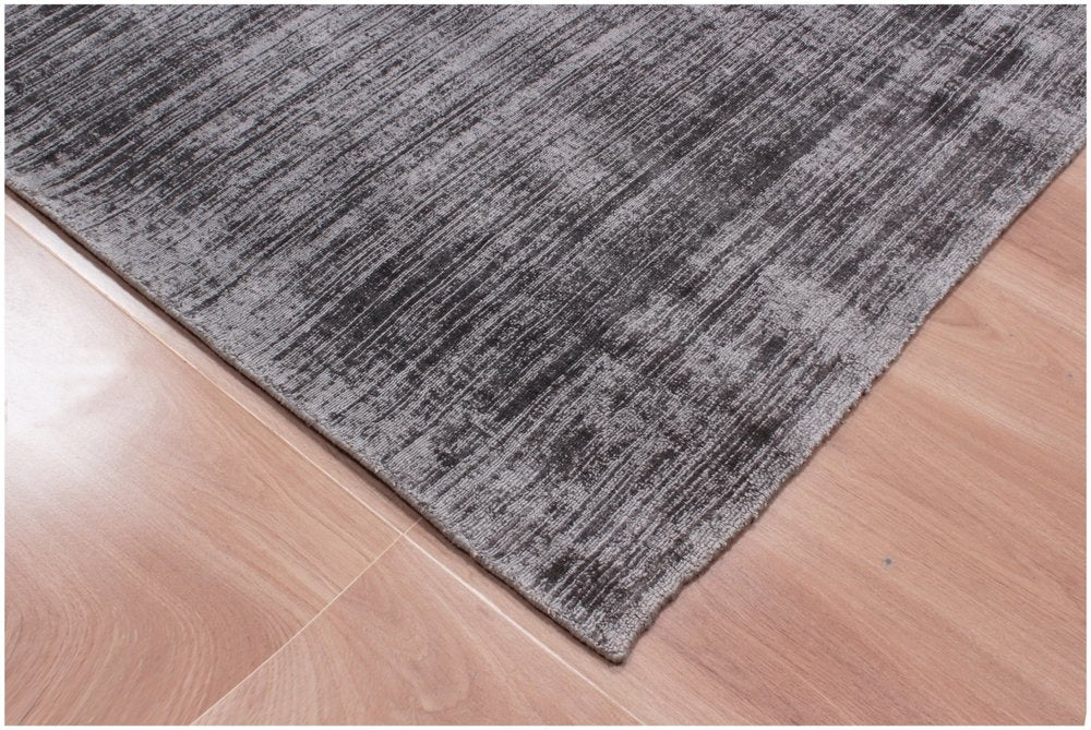 9' X 12' Charcoal Hand Loomed Area Rug