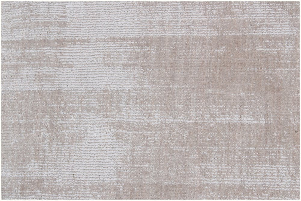9' X 12' Ivory and Light Gray Abstract Hand Loomed Area Rug