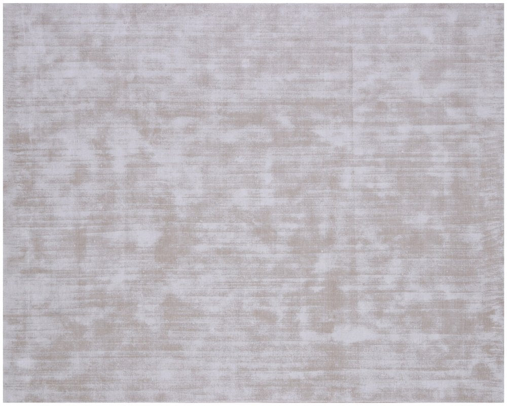 9' X 12' Ivory and Light Gray Abstract Hand Loomed Area Rug