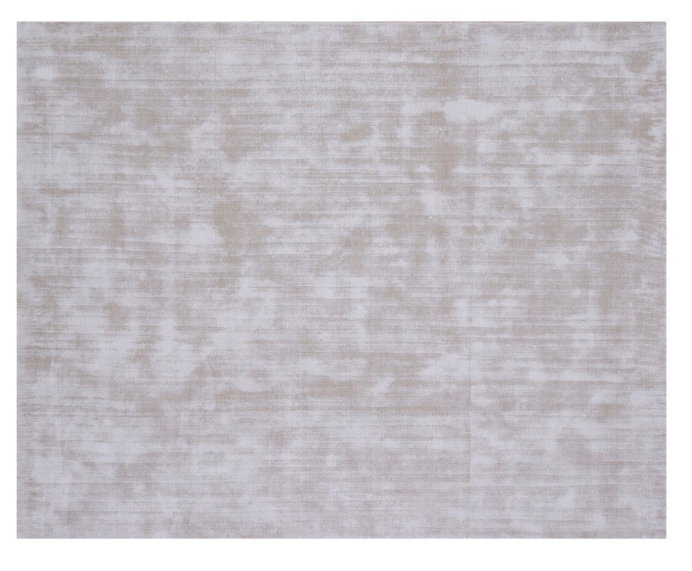 9' X 12' Ivory and Light Gray Abstract Hand Loomed Area Rug