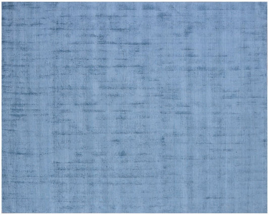 10' X 14' Denim Blue Hand Loomed Area Rug