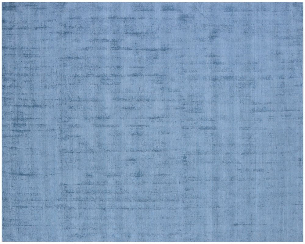 9' X 12' Denim Blue Hand Loomed Area Rug