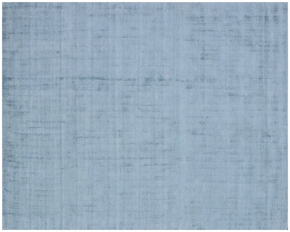 10' X 14' Denim Blue Hand Loomed Area Rug
