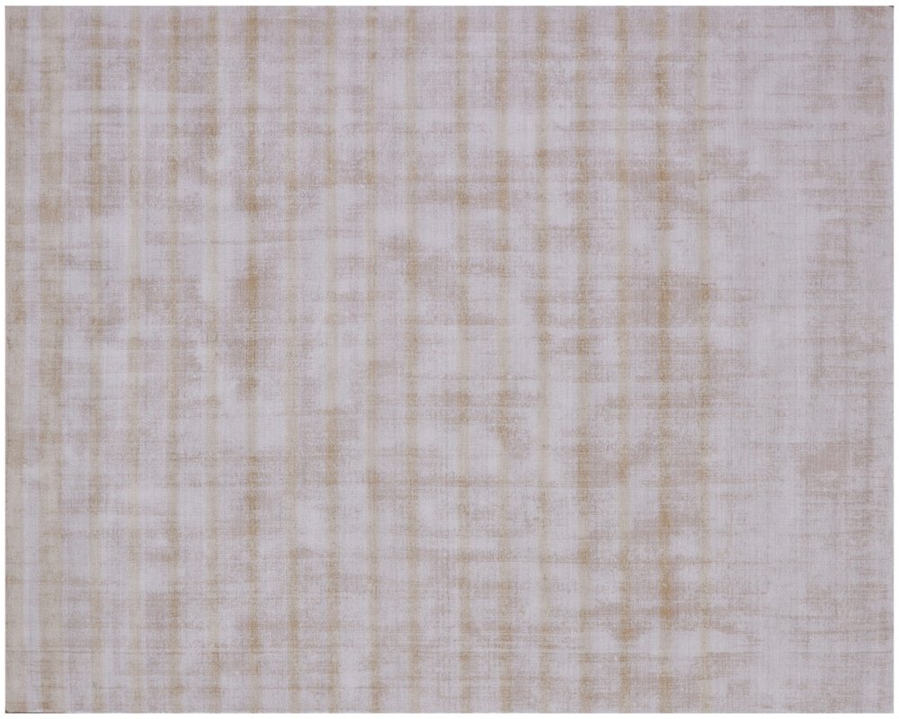 9' X 12' Camel Striped Hand Loomed Area Rug