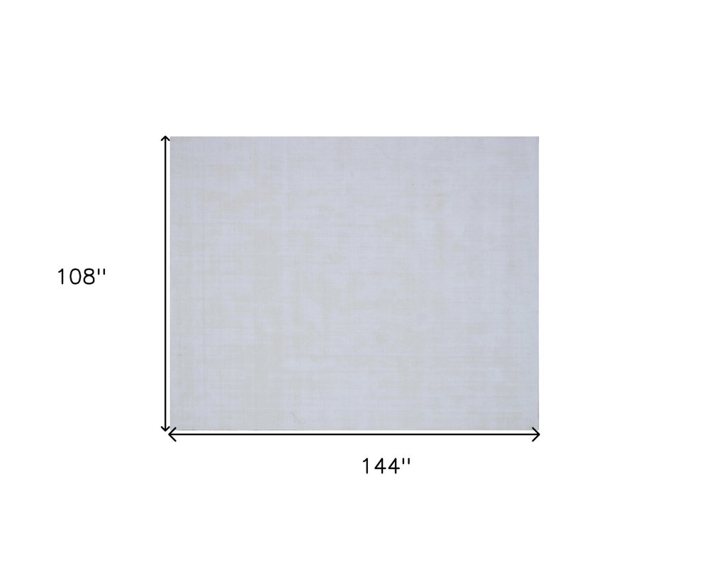 9' X 12' Ivory Hand Loomed Area Rug