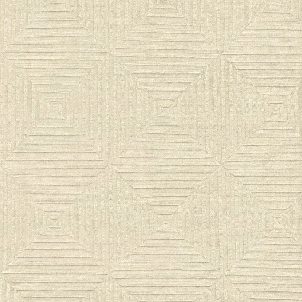 4' X 6' Ivory Wool Geometric Hand Knotted Area Rug