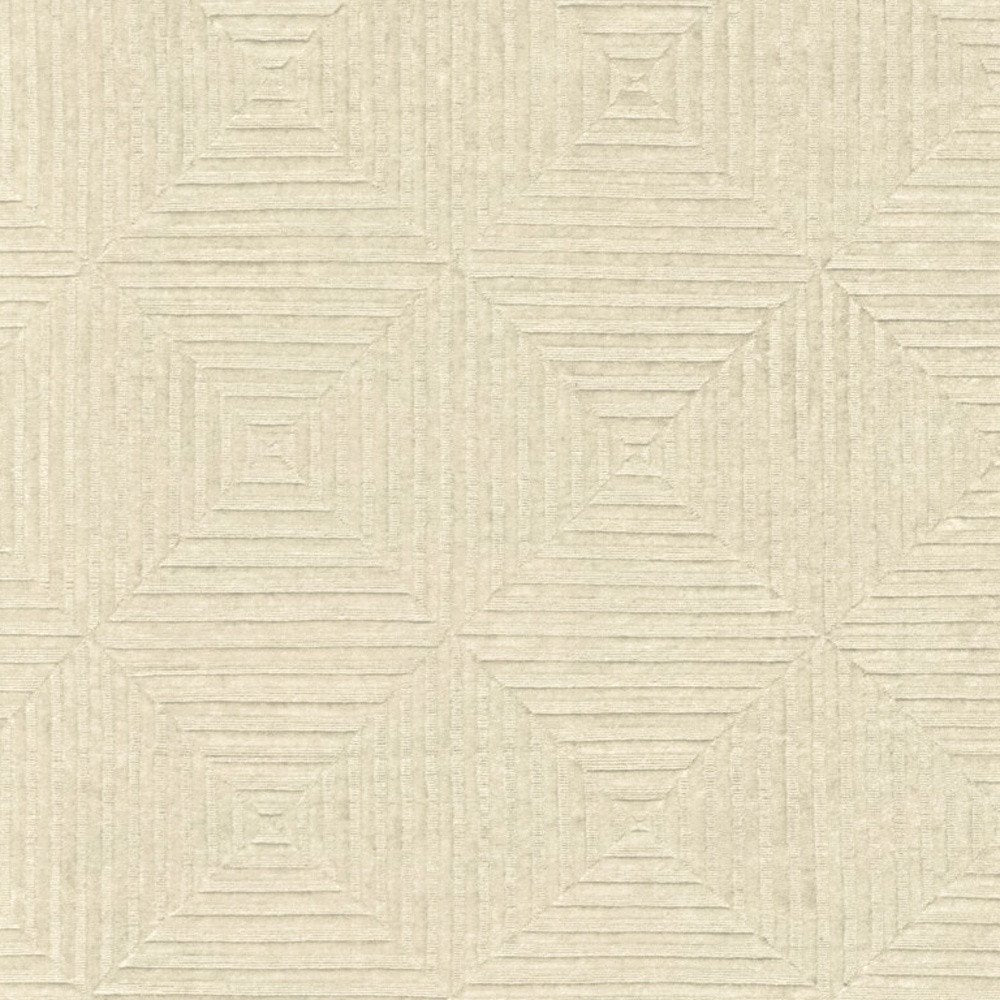 4' X 6' Ivory Wool Geometric Hand Knotted Area Rug