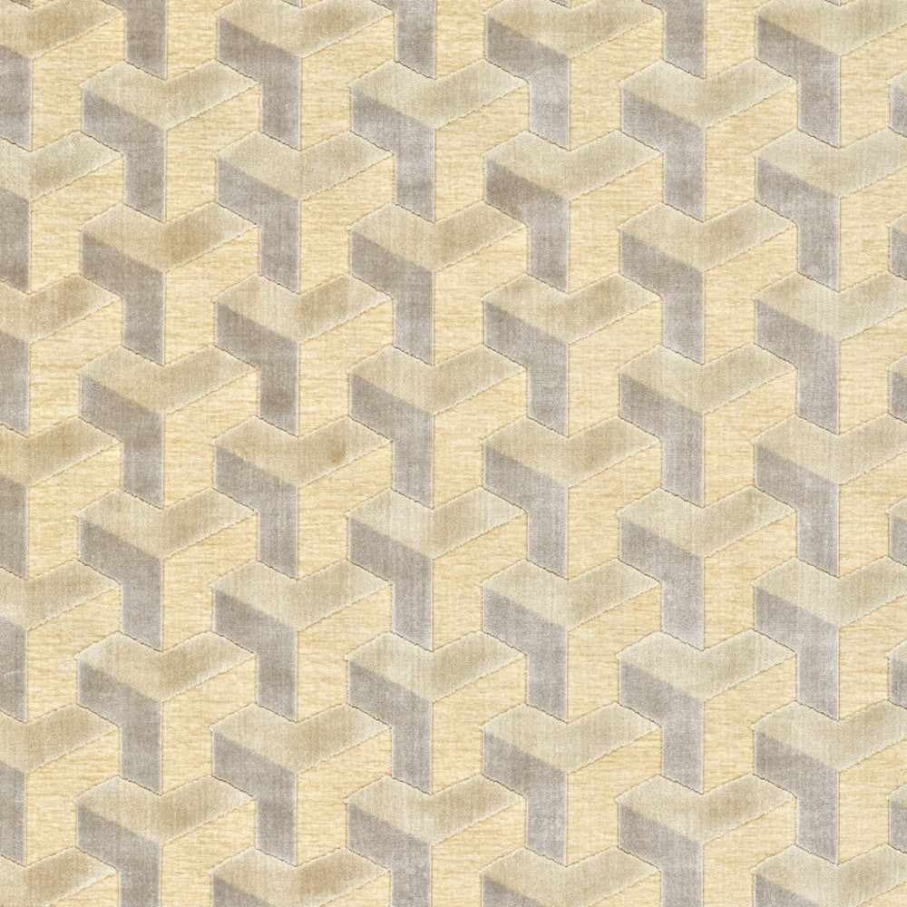 8' X 11' Tan and Gray Geometric Power Loom Area Rug