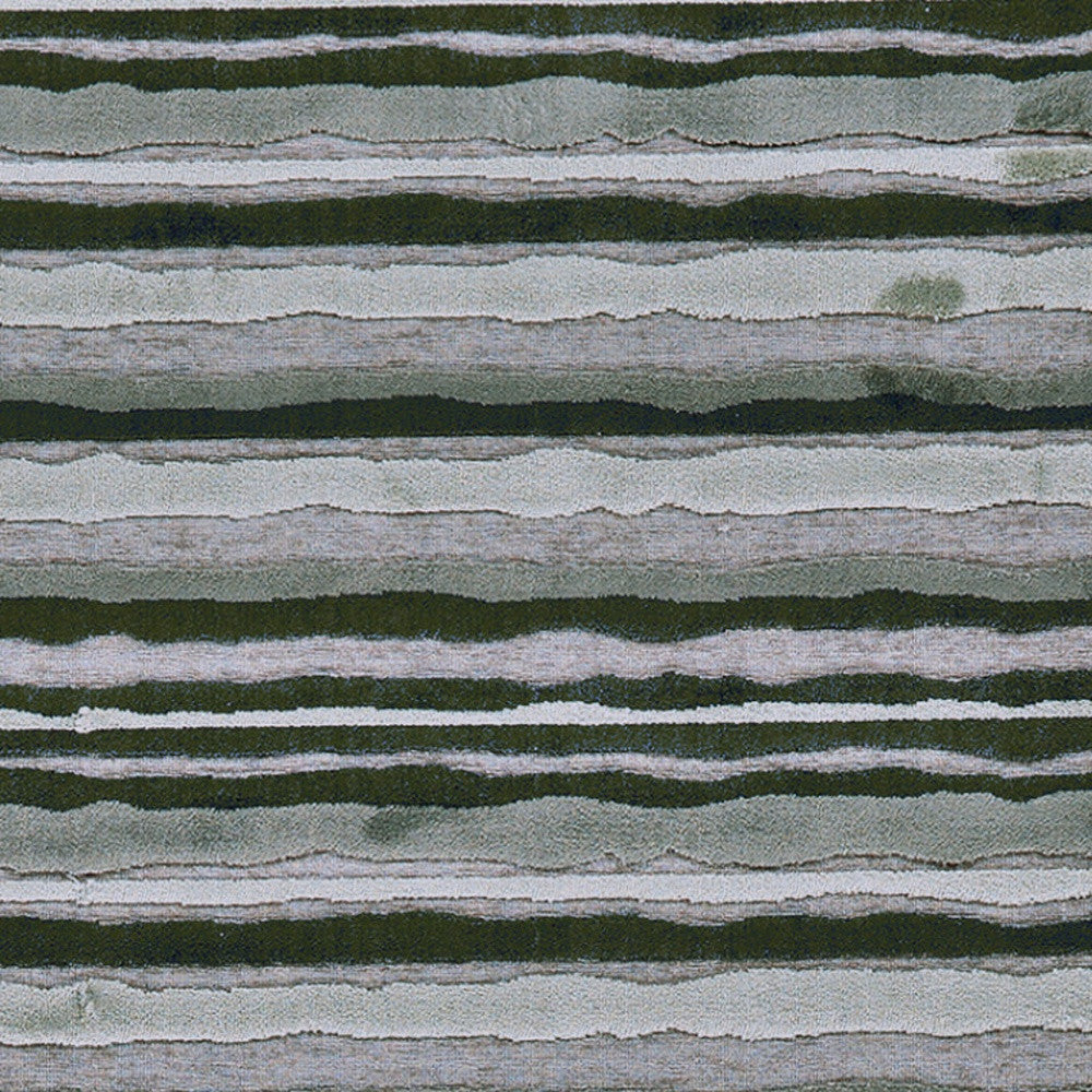 8' X 11' Taupe and Gray Striped Power Loom Area Rug