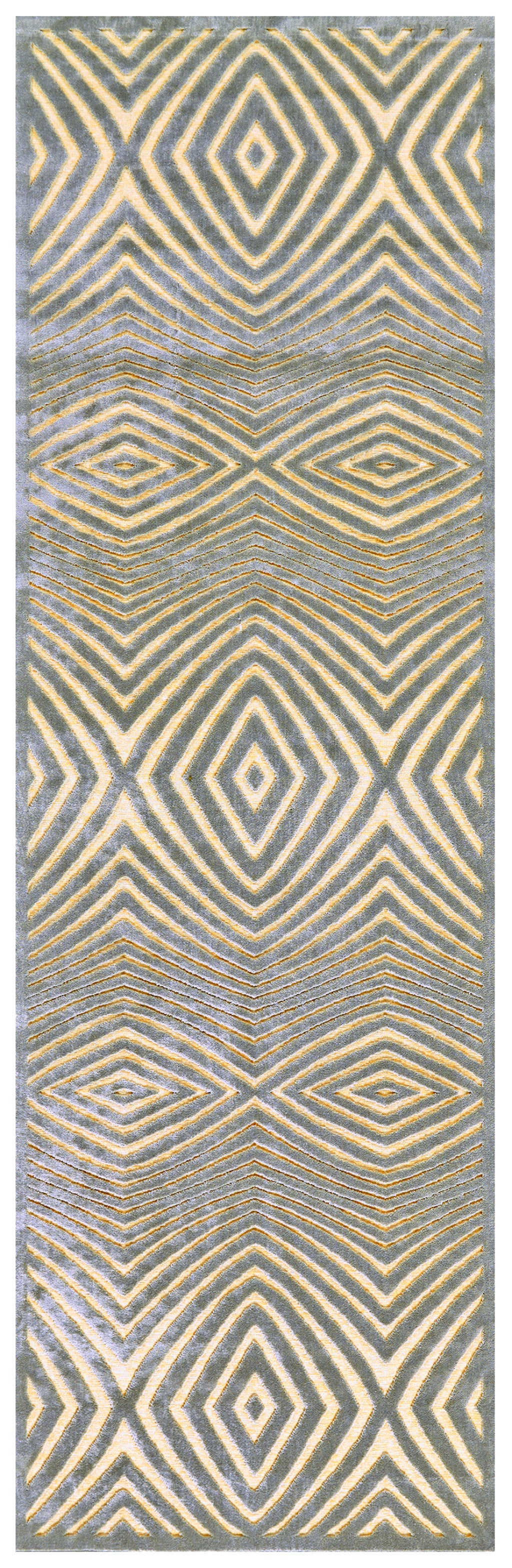 5' X 8' Tan and Gray Abstract Power Loom Area Rug