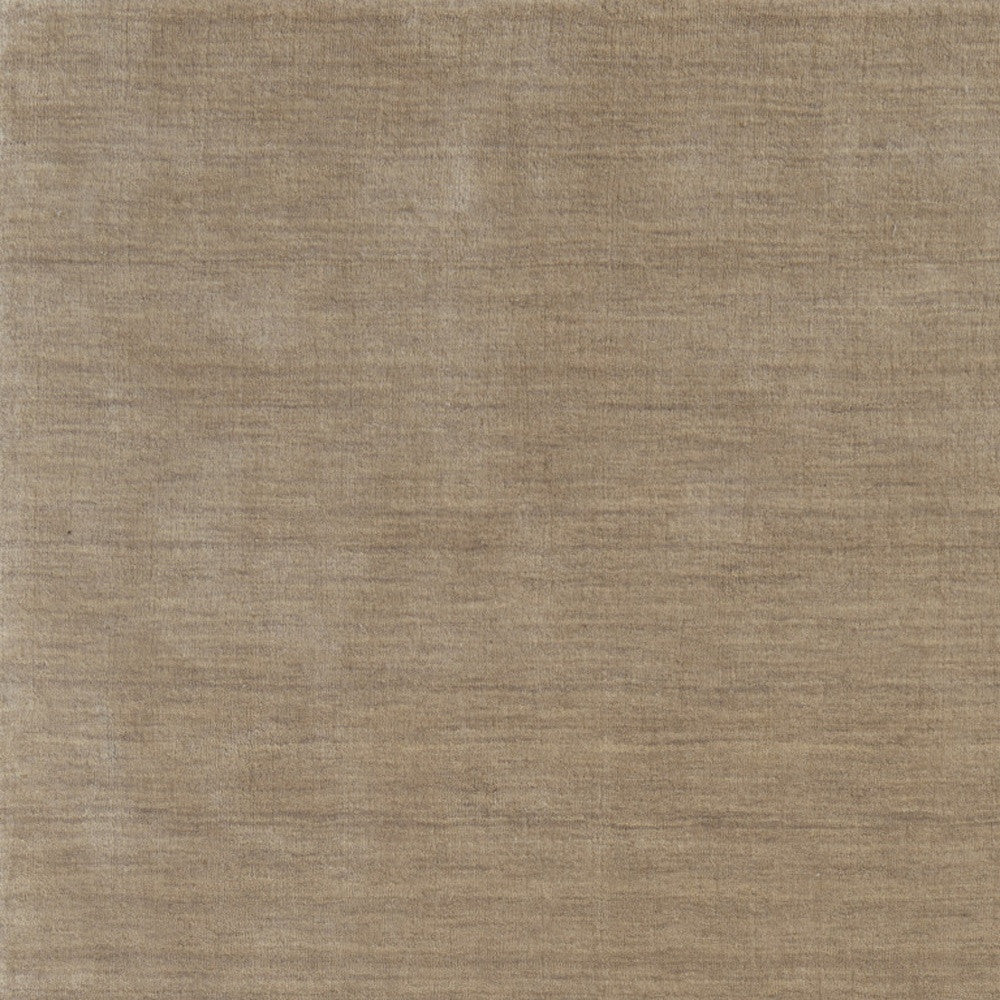 4' X 6' Tan Wool Hand Woven Area Rug