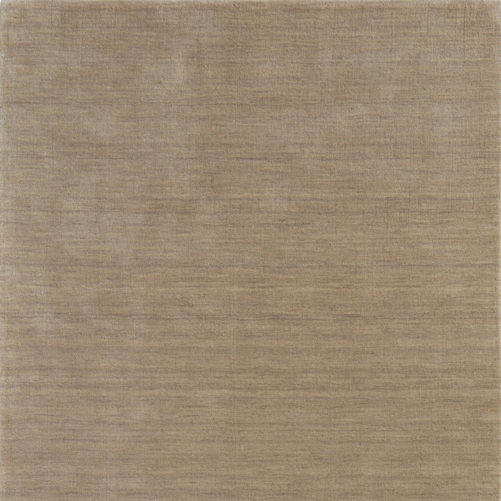 4' X 6' Tan Wool Hand Woven Area Rug