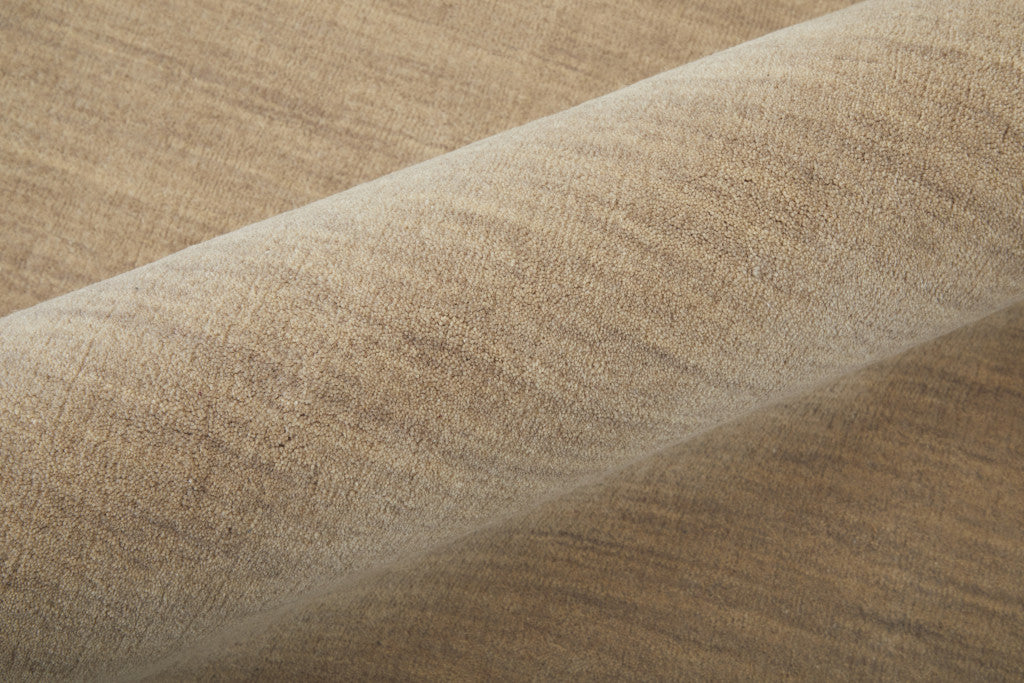 4' X 6' Tan Wool Hand Woven Area Rug