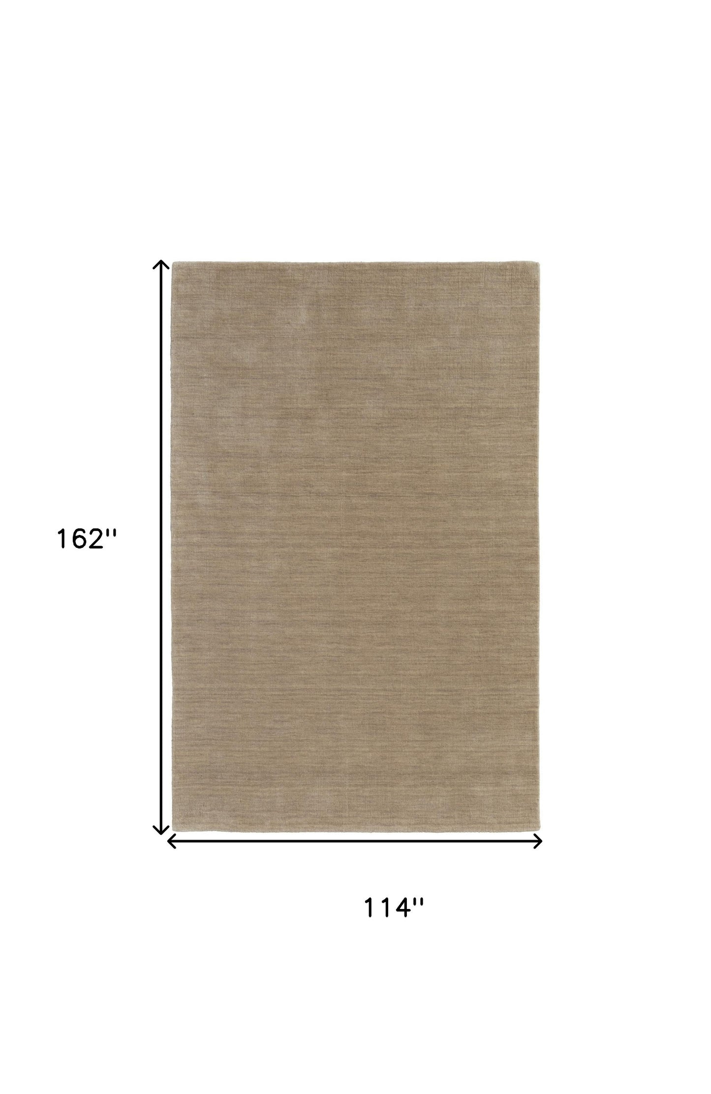 4' X 6' Tan Wool Hand Woven Area Rug