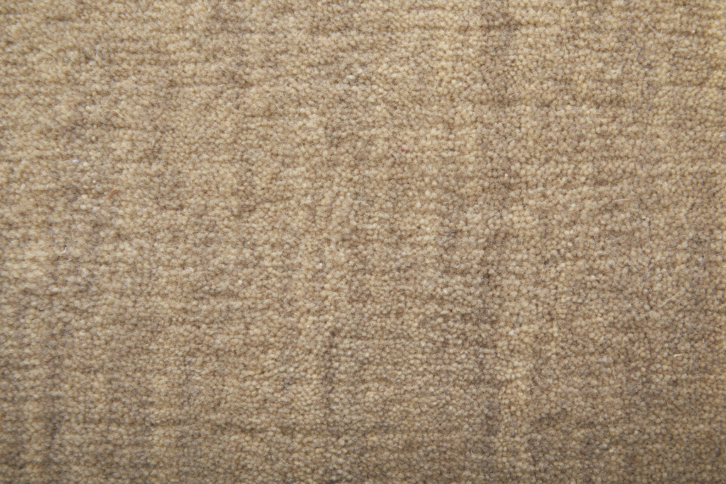 4' X 6' Tan Wool Hand Woven Area Rug
