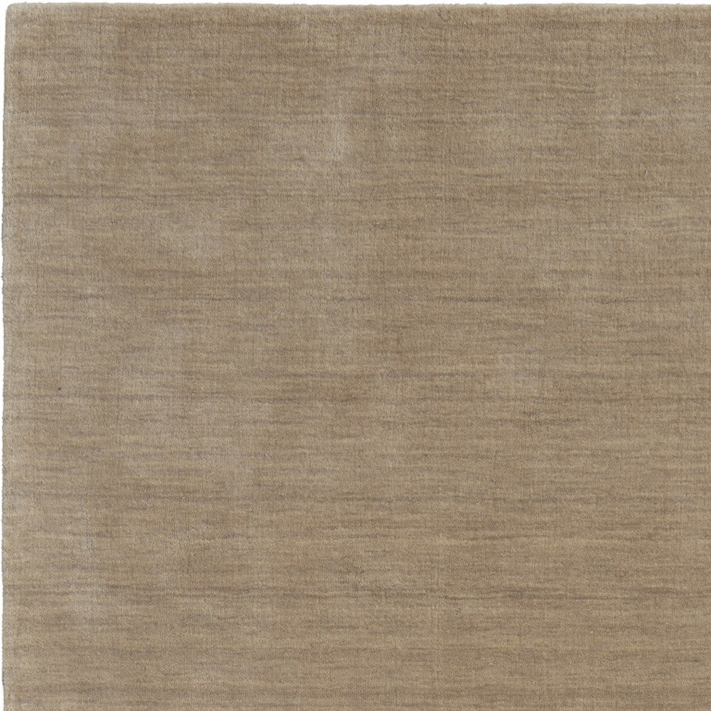 4' X 6' Tan Wool Hand Woven Area Rug