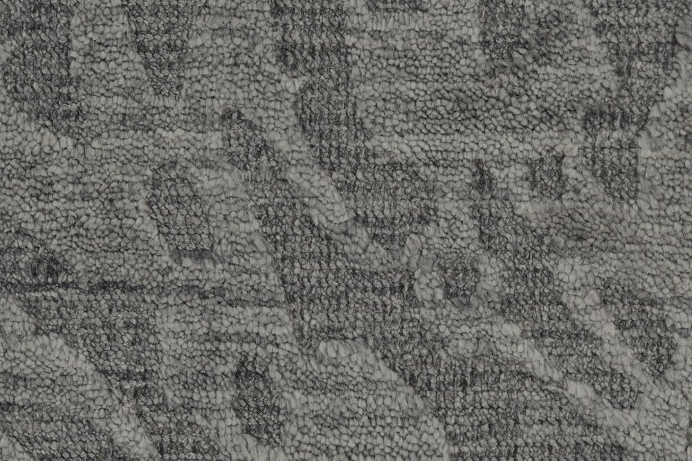 6' X 9' Gray Abstract Hand Woven Area Rug