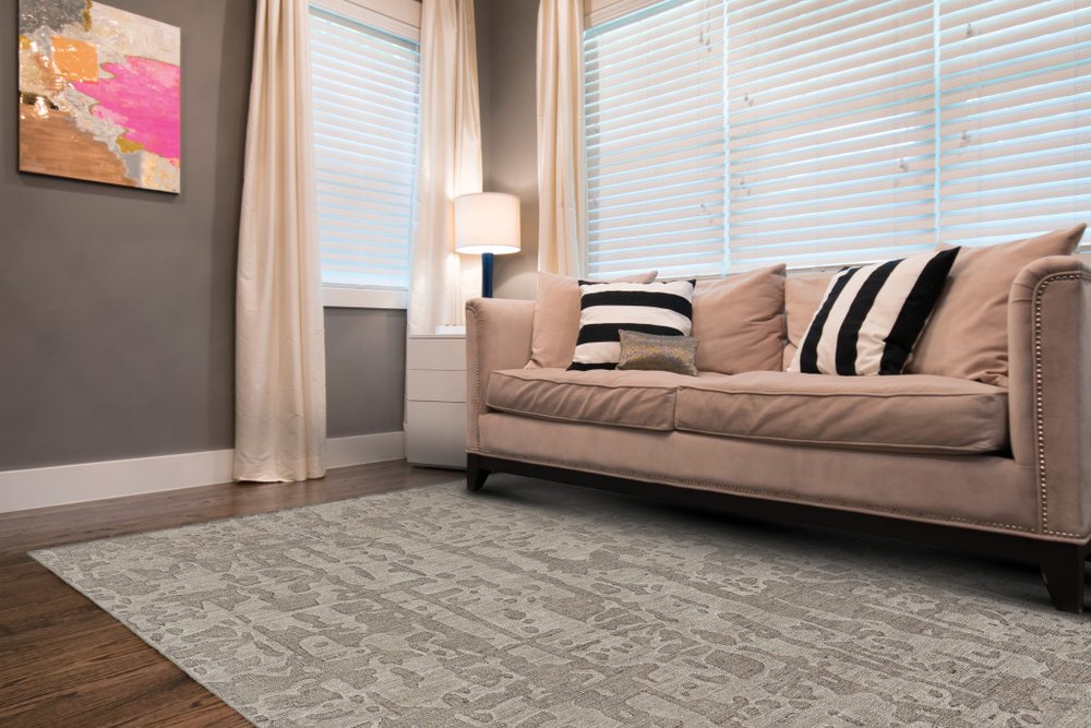 6' X 9' Taupe Abstract Hand Woven Area Rug