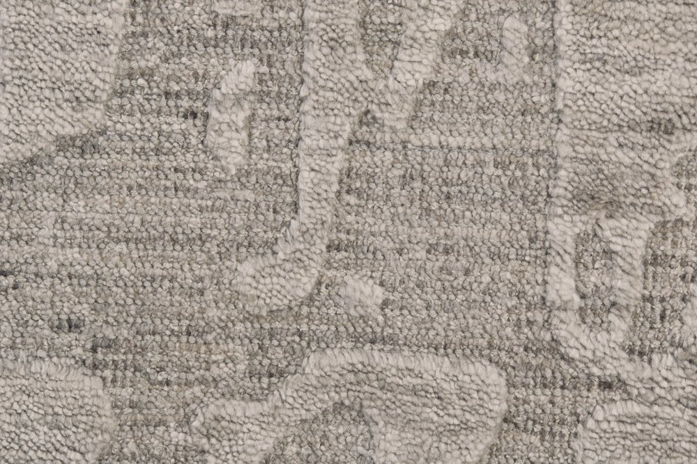 6' X 9' Taupe Abstract Hand Woven Area Rug