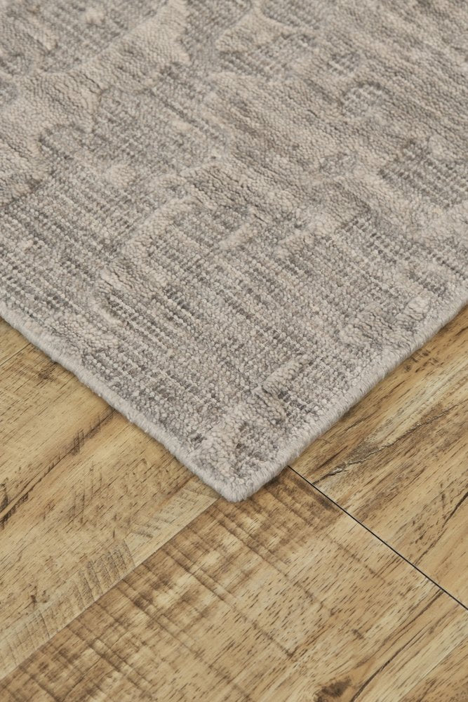6' X 9' Taupe Abstract Hand Woven Area Rug