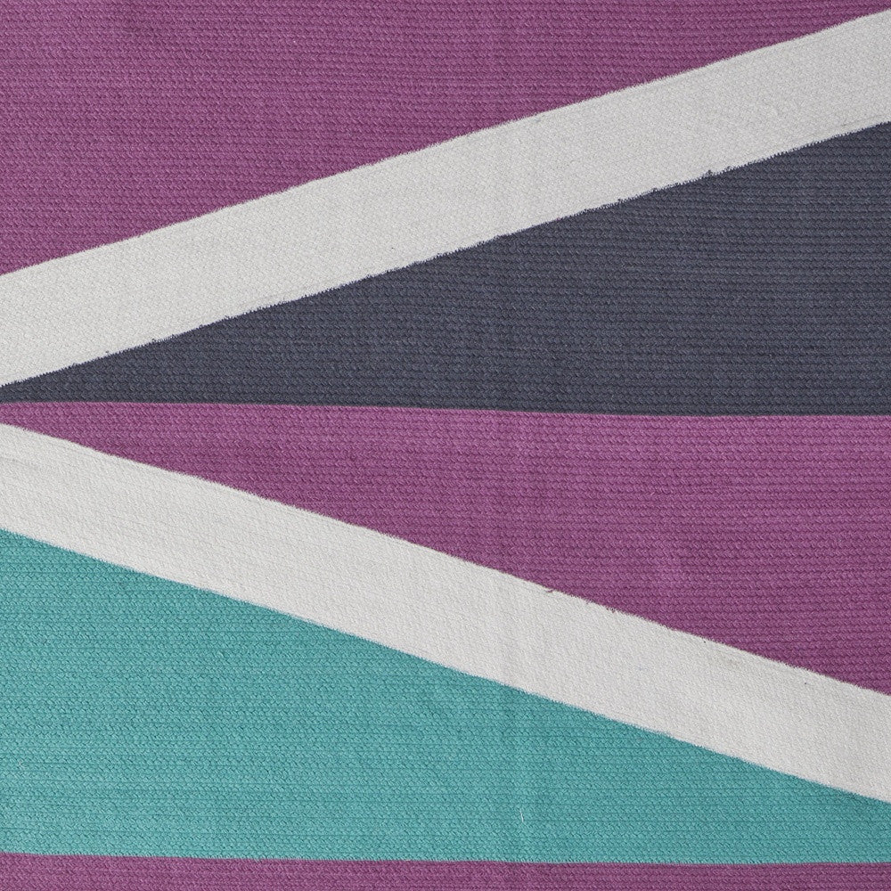 5' X 8' Blue Gray and Yellow Geometric Power Loom Area Rug