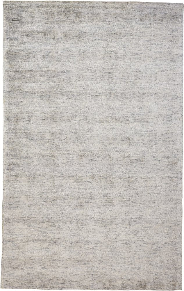 5' X 8' Blue Abstract Hand Woven Area Rug