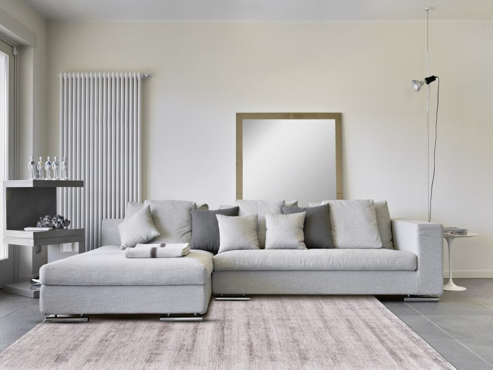 5' X 8' Blue Abstract Hand Woven Area Rug