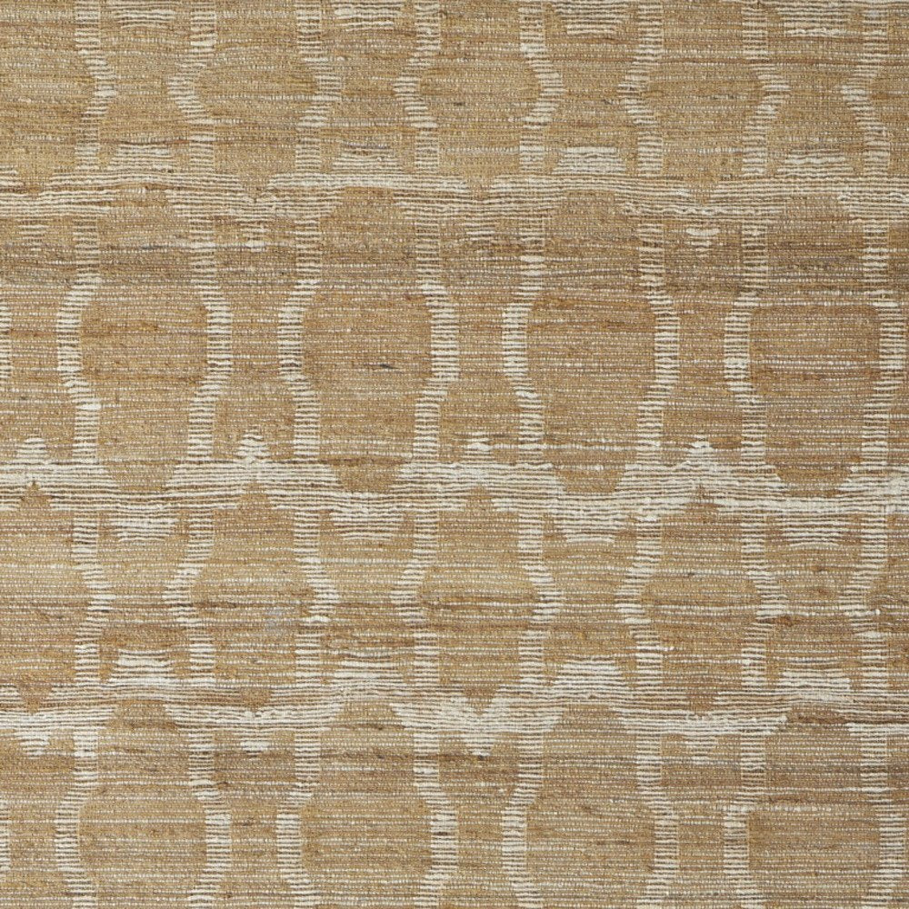 4' X 6' Tan and Ivory Geometric Hand Woven Area Rug