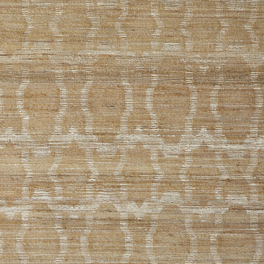 4' X 6' Tan and Ivory Geometric Hand Woven Area Rug