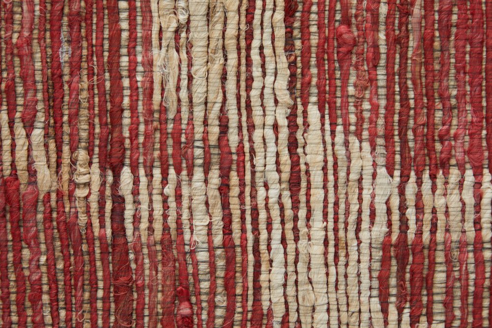 4' X 6' Tan and Ivory Geometric Hand Woven Area Rug