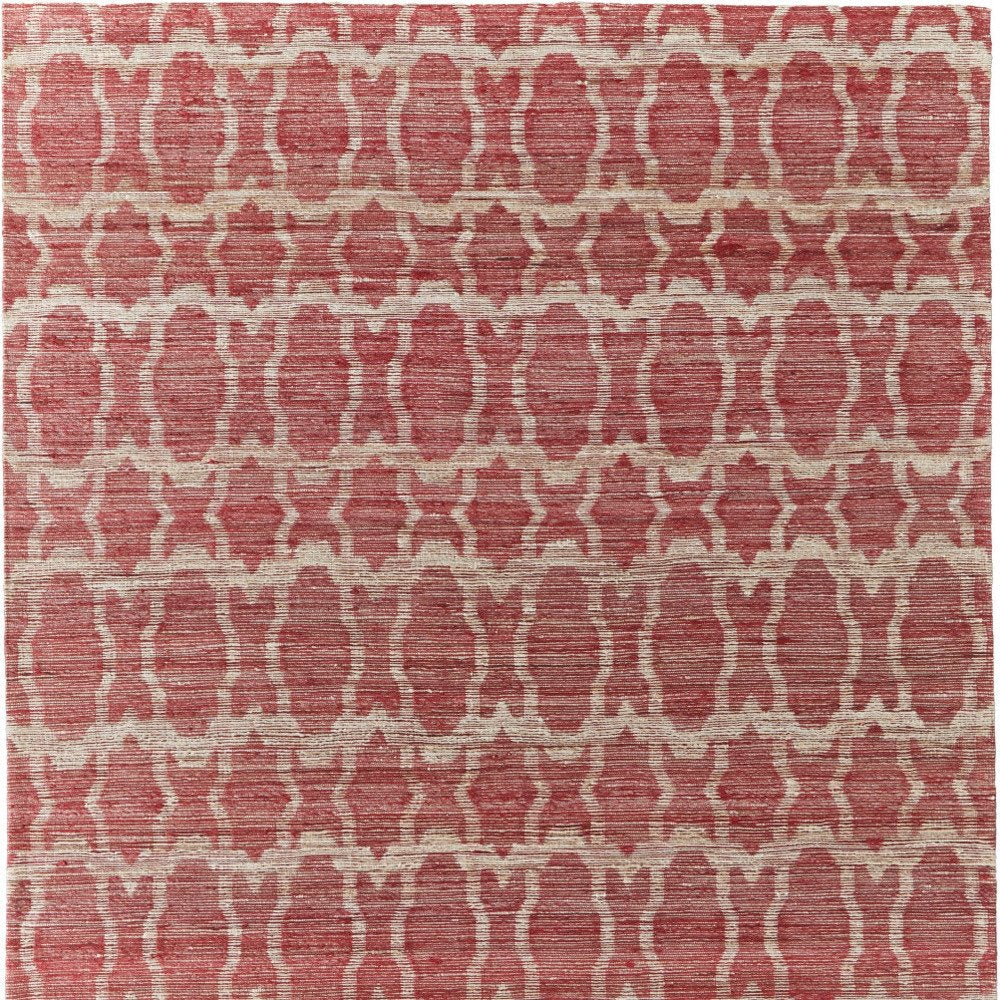 4' X 6' Tan and Ivory Geometric Hand Woven Area Rug