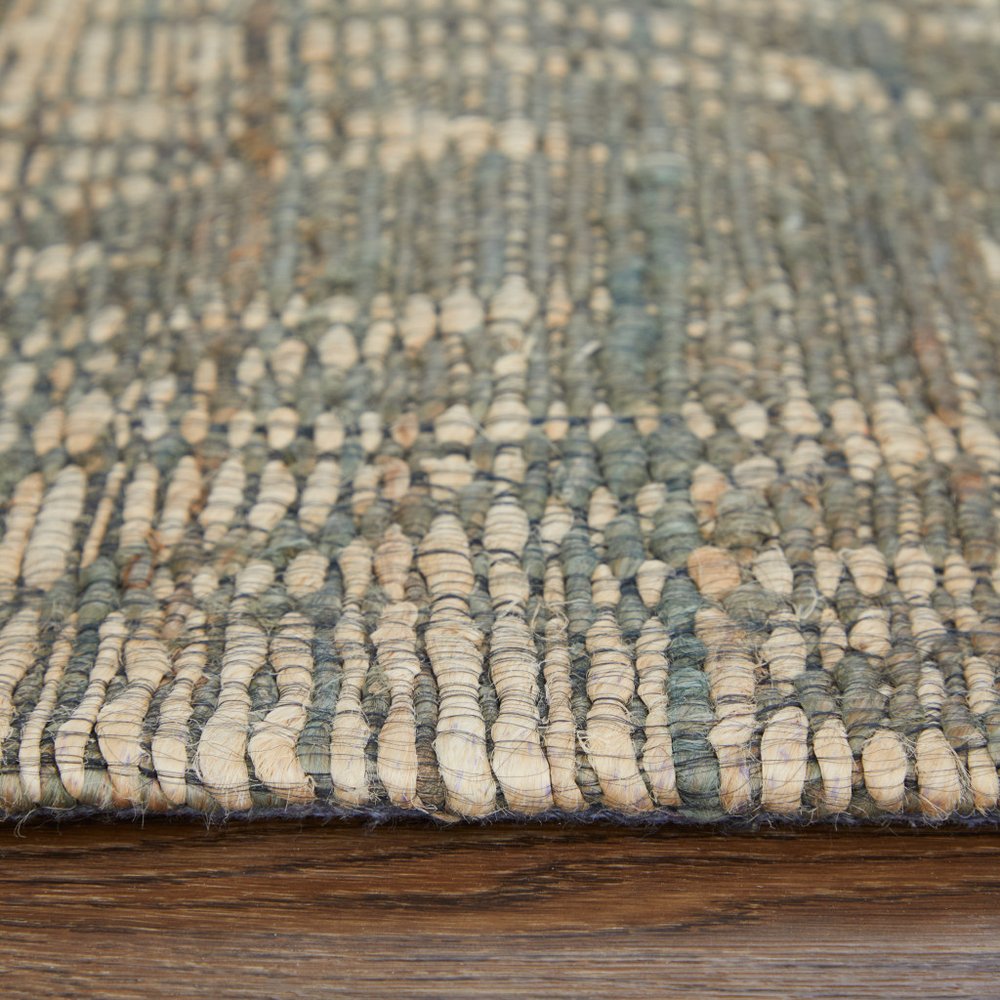 5' X 8' Tan and Gray Geometric Hand Woven Area Rug