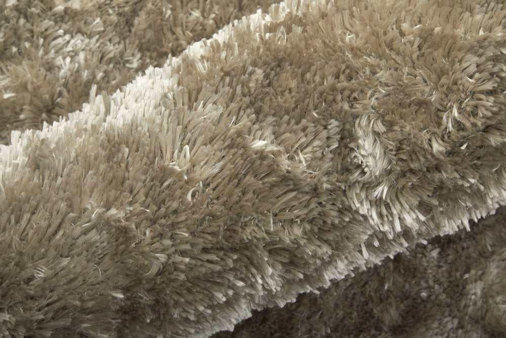 5' X 8' Gold Shag Hand Tufted Area Rug