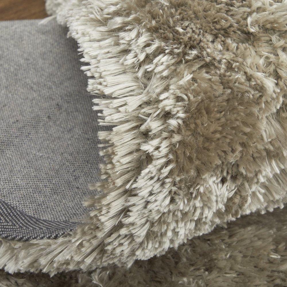 5' X 8' Gold Shag Hand Tufted Area Rug