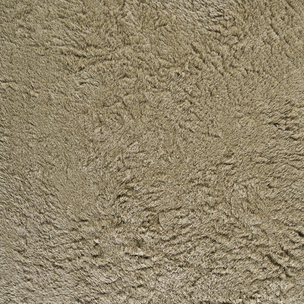 5' X 8' Tan Shag Hand Tufted Area Rug