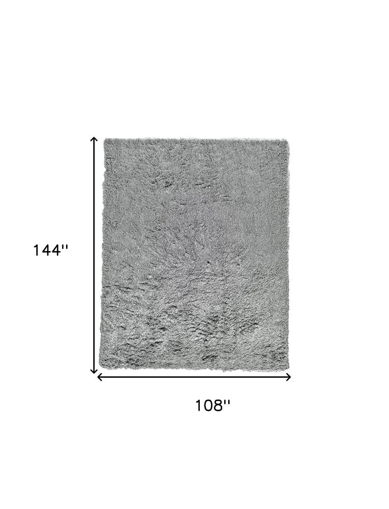 5' X 8' Tan Shag Hand Tufted Area Rug